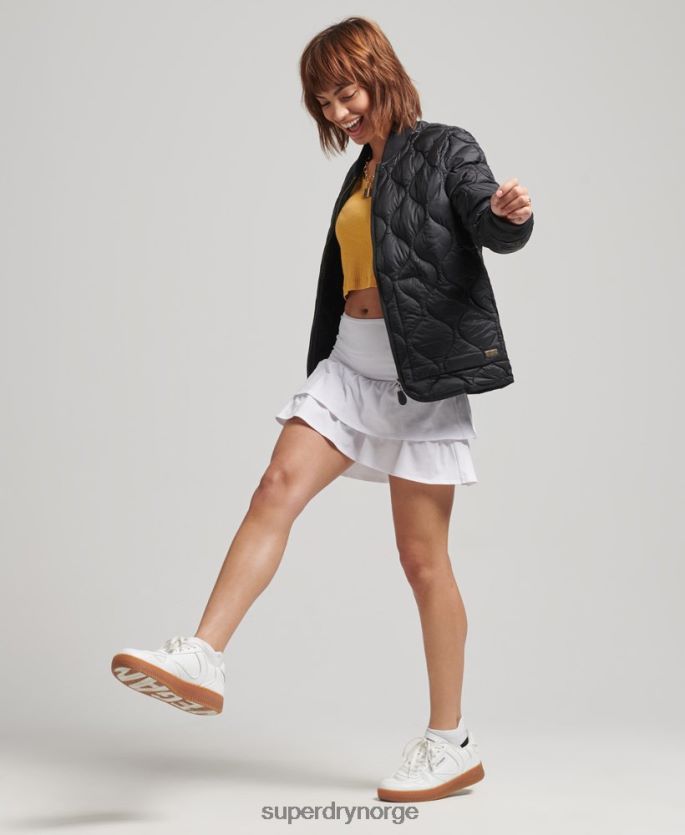 Superdry mørk grå klær 86P46D5724 oversized liner bomber jakke kvinner