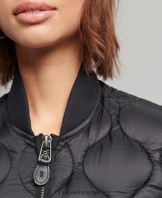 Superdry mørk grå klær 86P46D5724 oversized liner bomber jakke kvinner