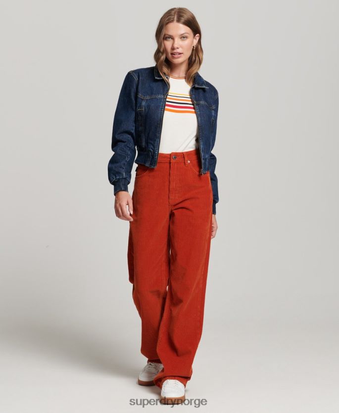 Superdry mørke blå klær 86P46D3589 indie club dongerijakke kvinner