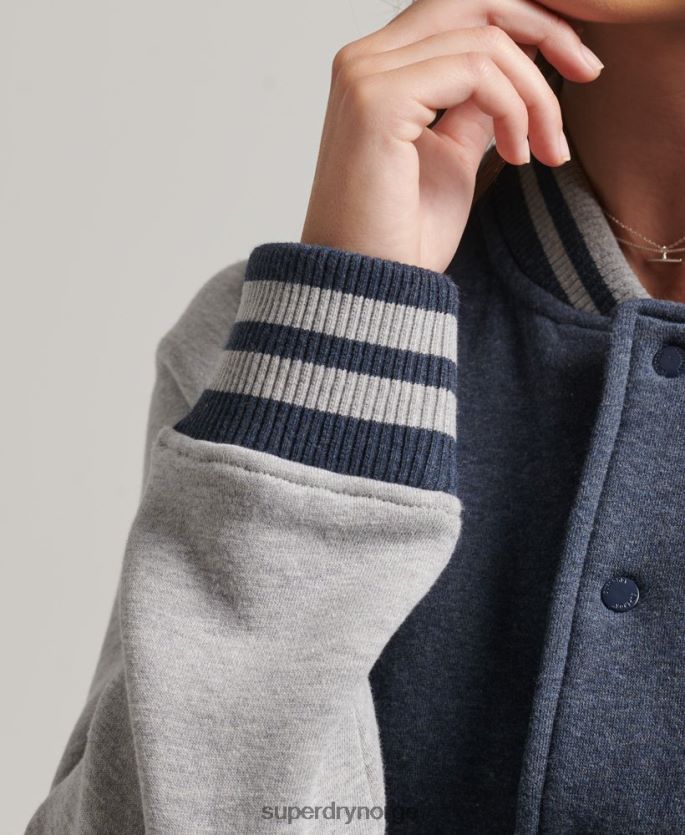 Superdry marinen klær 86P46D3500 essensiell bomberjakke i jersey kvinner