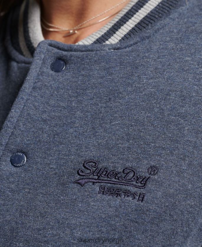 Superdry marinen klær 86P46D3500 essensiell bomberjakke i jersey kvinner