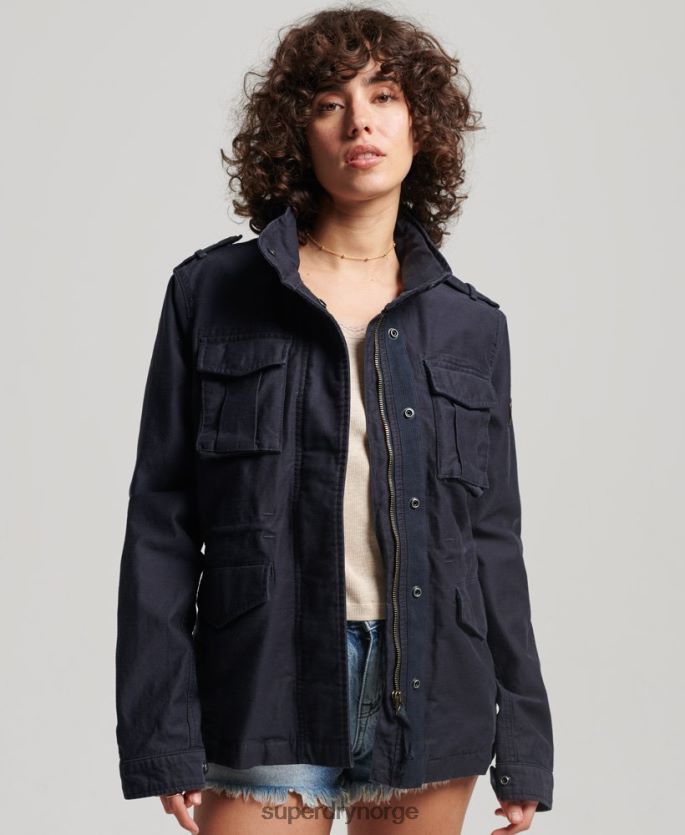 Superdry marinen klær 86P46D3520 vintage m65 jakke kvinner