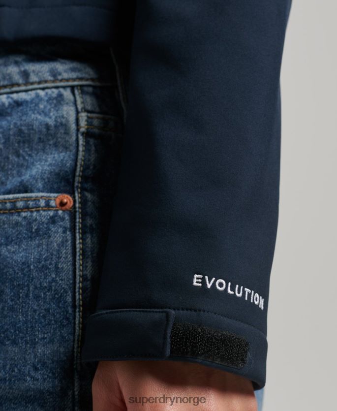 Superdry marinen klær 86P46D3524 code trekker softshelljakke med hette kvinner