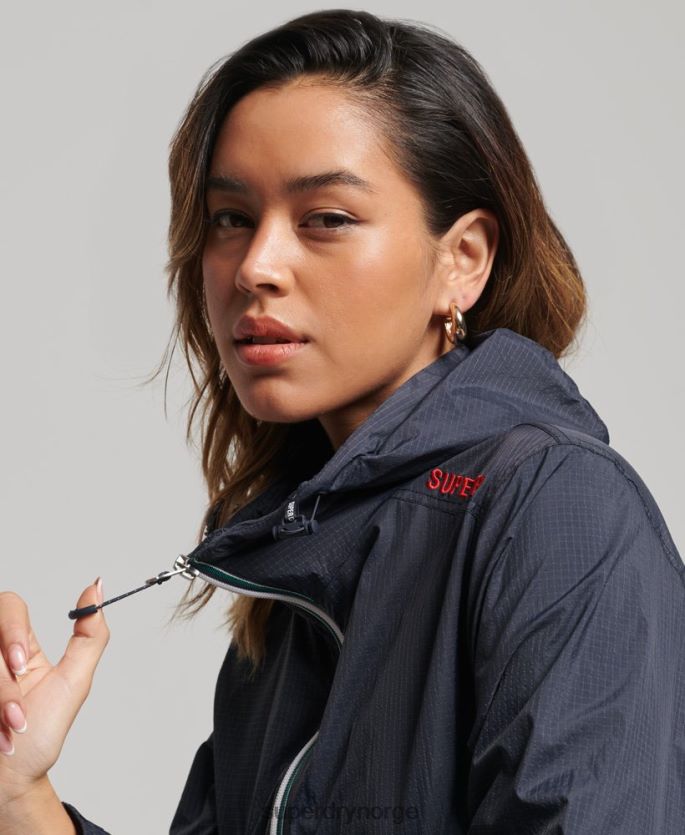 Superdry marinen klær 86P46D3540 kode standard logo lettvektsjakke kvinner