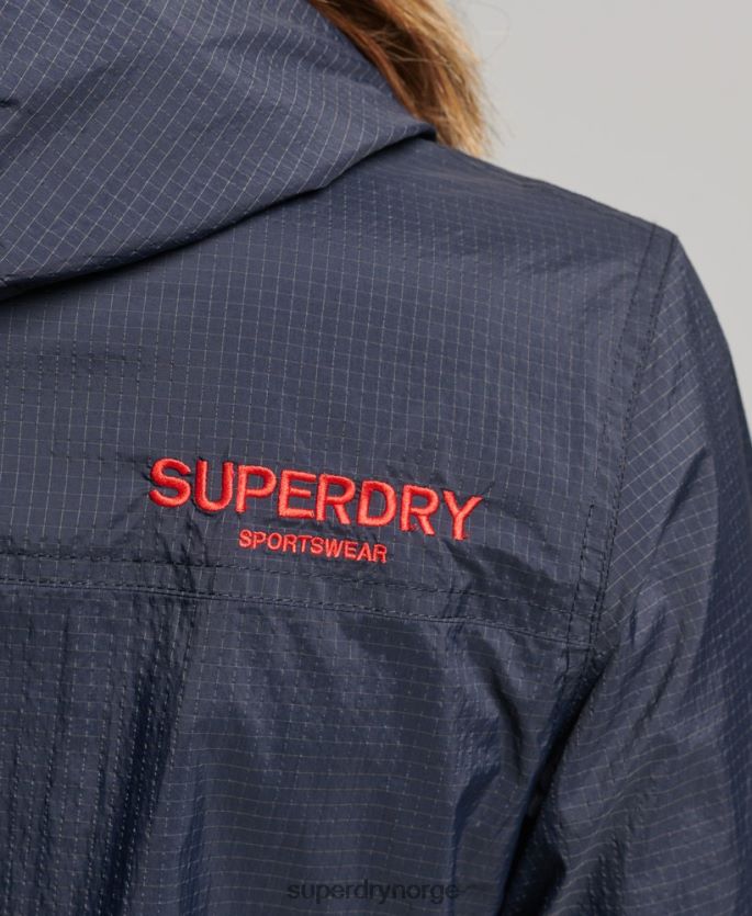 Superdry marinen klær 86P46D3540 kode standard logo lettvektsjakke kvinner