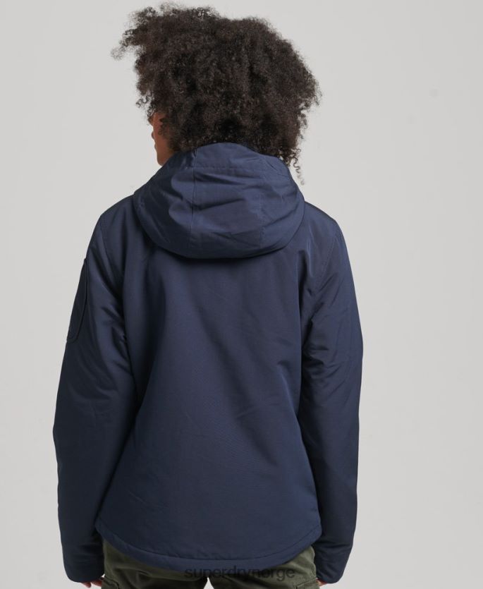 Superdry marinen klær 86P46D3587 ultimate sd-vindjakke med hette kvinner