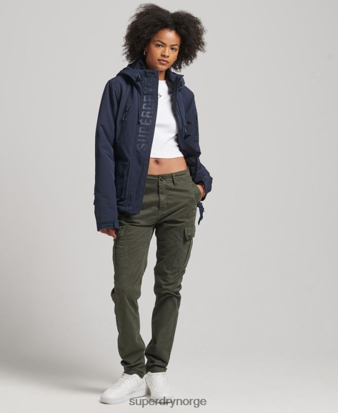 Superdry marinen klær 86P46D3587 ultimate sd-vindjakke med hette kvinner