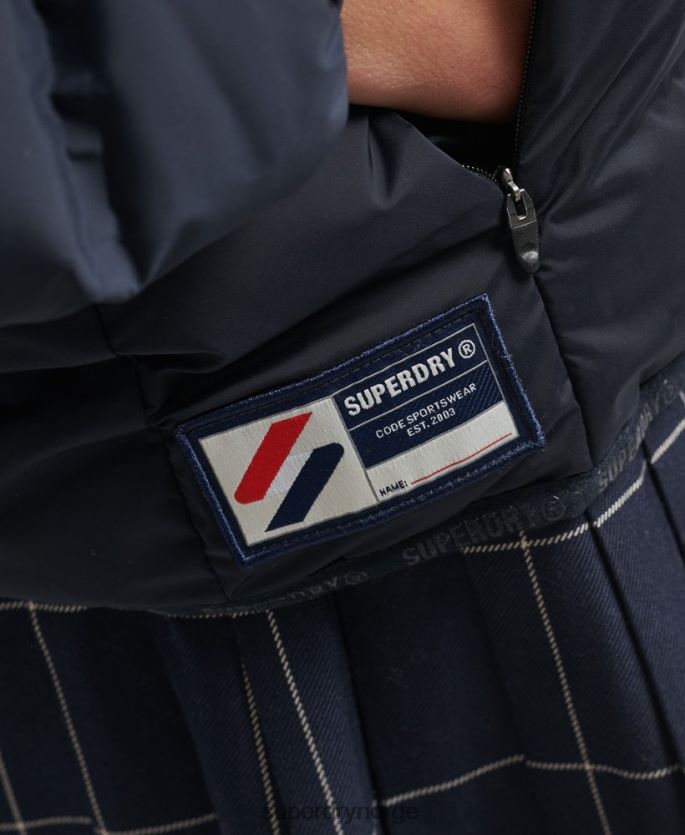 Superdry marinen klær 86P46D3600 varmeforseglet polstret jakke kvinner