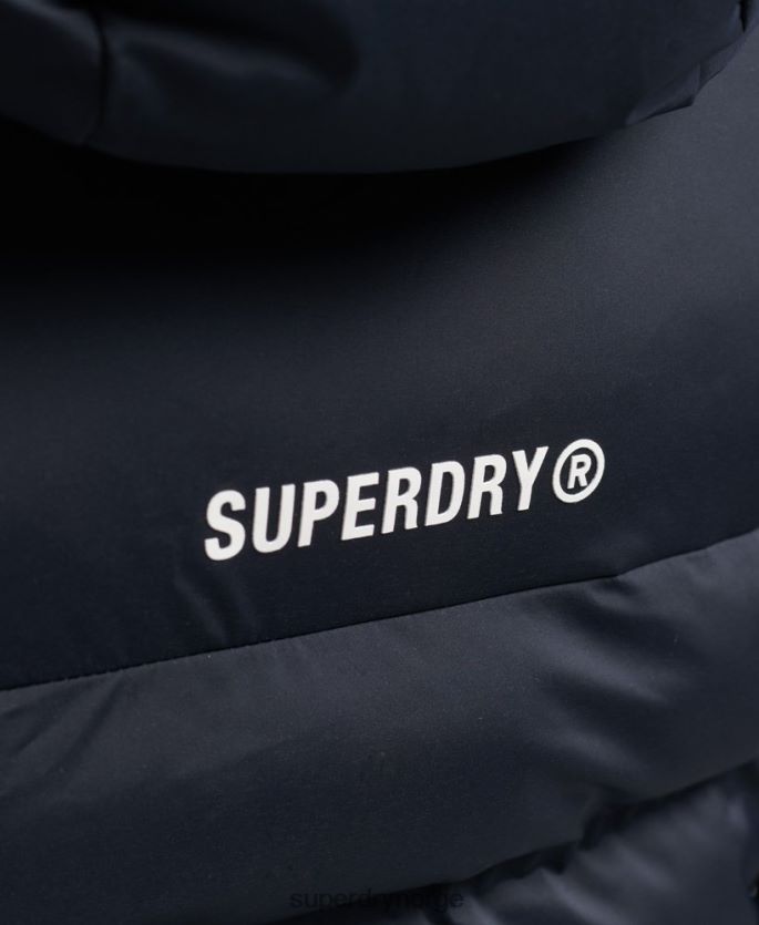 Superdry marinen klær 86P46D3600 varmeforseglet polstret jakke kvinner