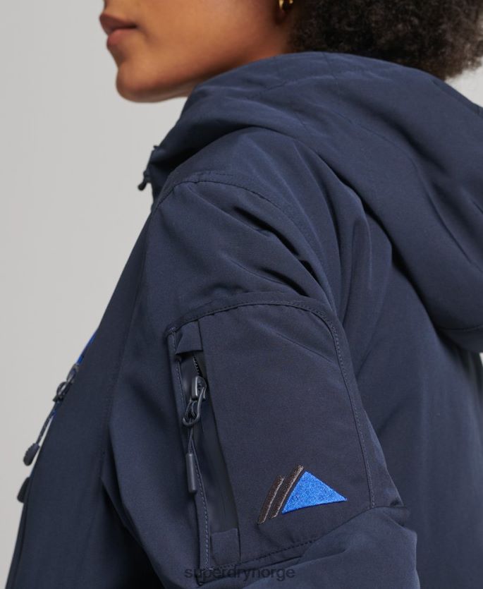 Superdry marinen klær 86P46D3664 ultimate sd-vindjakke med hette kvinner