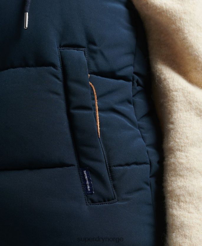 Superdry marinen klær 86P46D3692 everest faux pels gilet kvinner