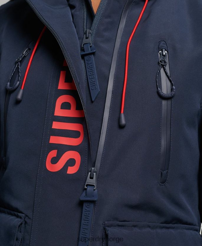 Superdry marinen klær 86P46D3738 ultimate sd-vindjakke med hette kvinner