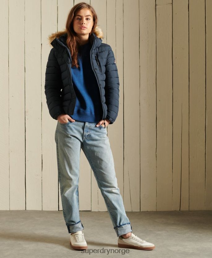 Superdry marinen klær 86P46D3767 klassisk fuji-jakke i fuji kvinner