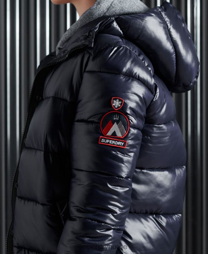 Superdry marinen klær 86P46D3853 høyglans leketøysjakke kvinner