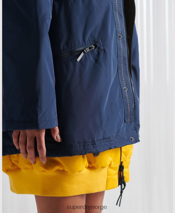 Superdry marinen klær 86P46D4763 limited edition sdx new york dobbel jakke kvinner