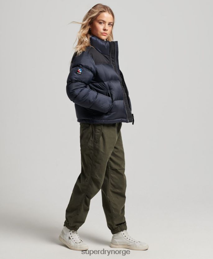 Superdry marinen klær 86P46D5507 sportstyle kode pufferjakke kvinner