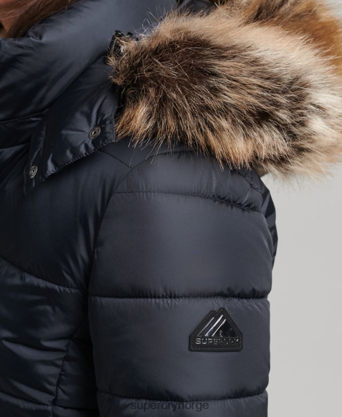 Superdry marinen klær 86P46D5559 fjellhette fuji luxe jakke kvinner