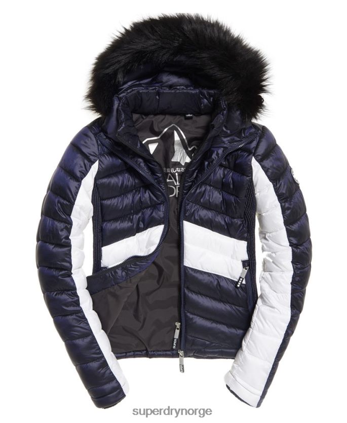 Superdry marinen klær 86P46D5703 offshore luksus chevron fuji jakke kvinner