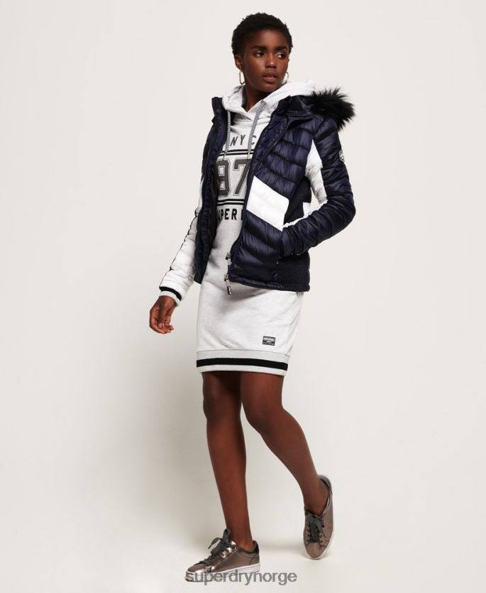 Superdry marinen klær 86P46D5703 offshore luksus chevron fuji jakke kvinner