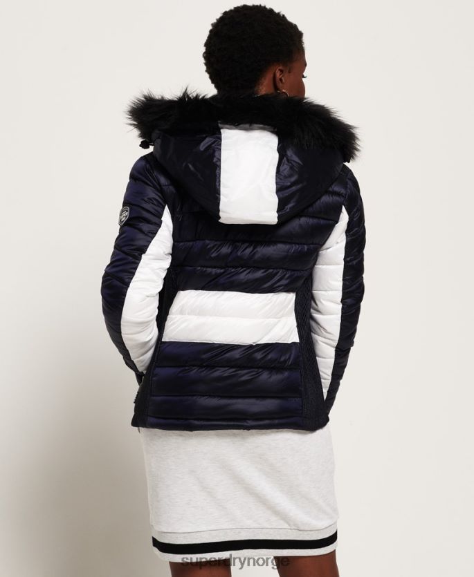 Superdry marinen klær 86P46D5703 offshore luksus chevron fuji jakke kvinner