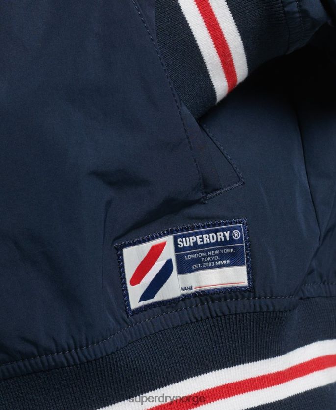 Superdry marinen klær 86P46D5728 oversized nylon varsity jakke kvinner