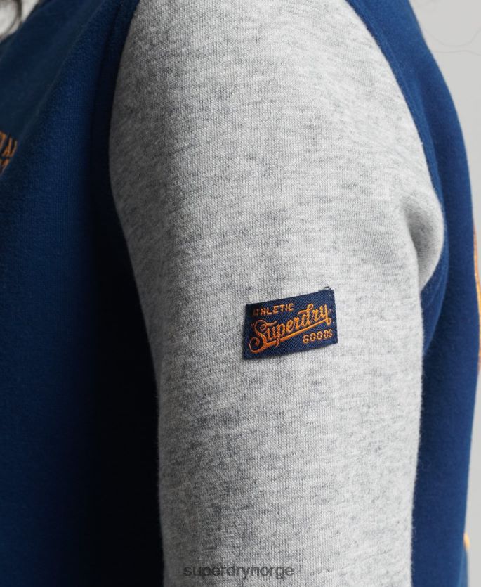 Superdry marinen klær 86P46D5751 vintage collegiate baseball jersey bomberjakke kvinner