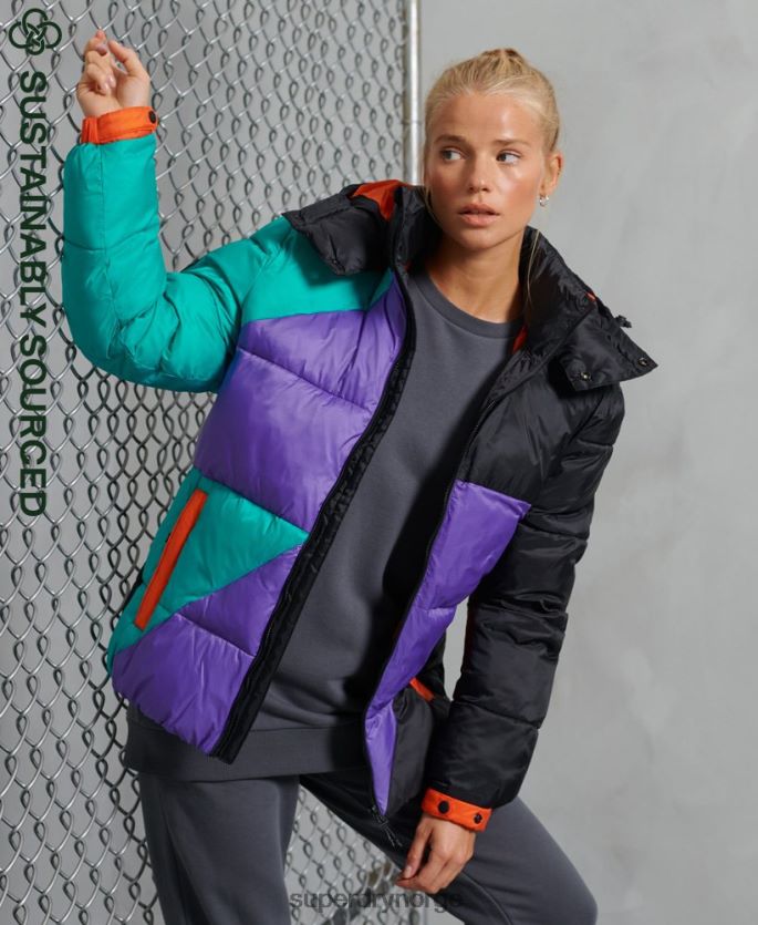Superdry multi klær 86P46D1155 sportstyle energi puffer jakke kvinner