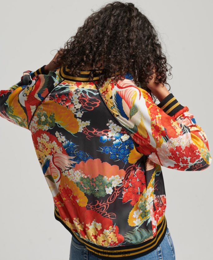 Superdry multi klær 86P46D3521 Suikajan-jakke med vintage-trykk kvinner