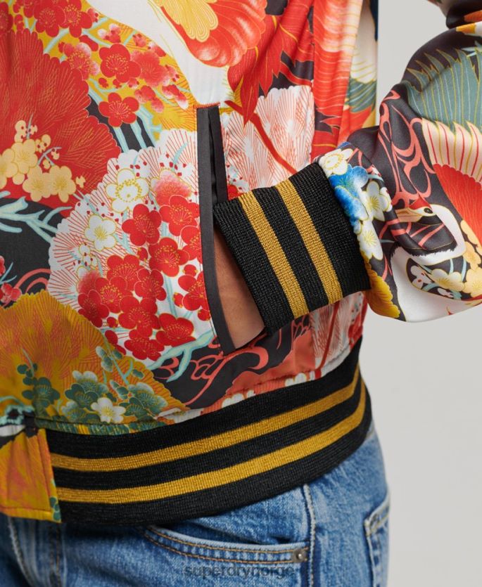 Superdry multi klær 86P46D3521 Suikajan-jakke med vintage-trykk kvinner