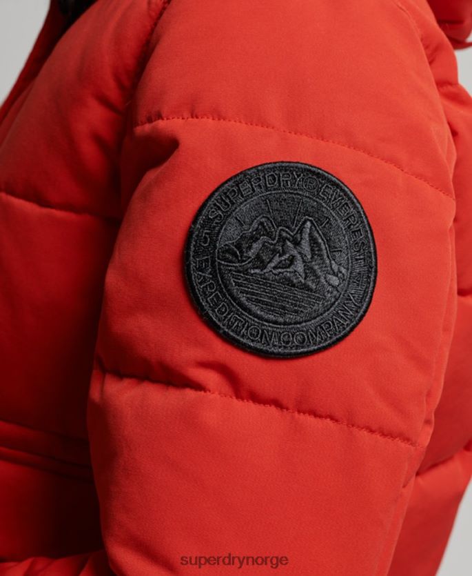 Superdry rød klær 86P46D3770 everest bomber jakke kvinner