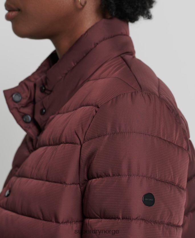 Superdry rød klær 86P46D5535 boksy fuji-jakke kvinner