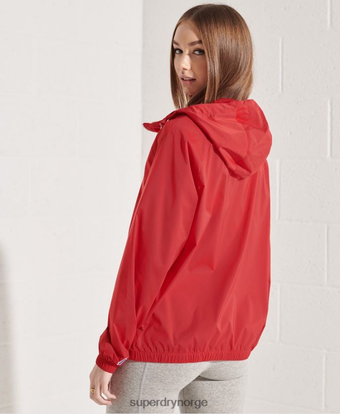 Superdry rød klær 86P46D5604 kode sport lett jakke kvinner