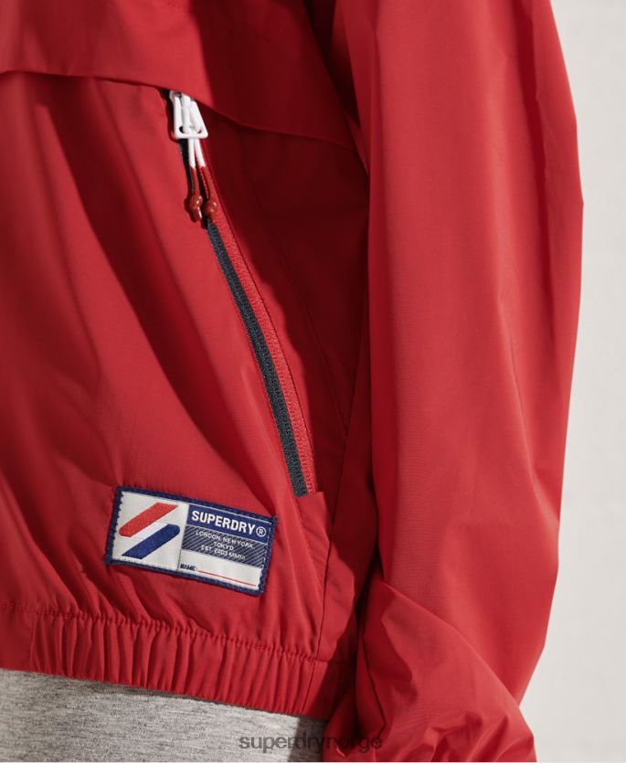 Superdry rød klær 86P46D5604 kode sport lett jakke kvinner
