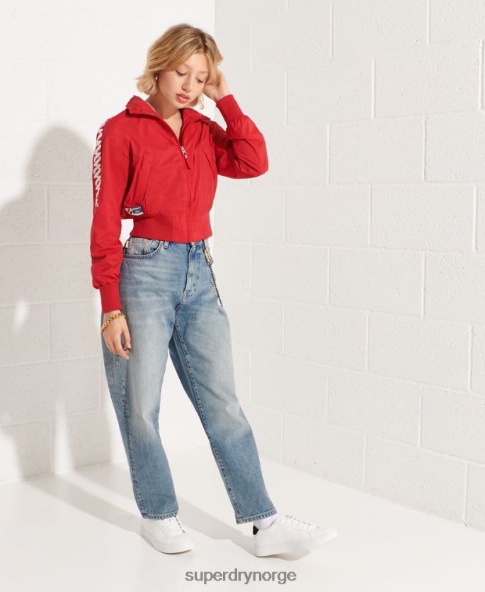 Superdry rød klær 86P46D5670 code energy sd-windrunner jakke kvinner