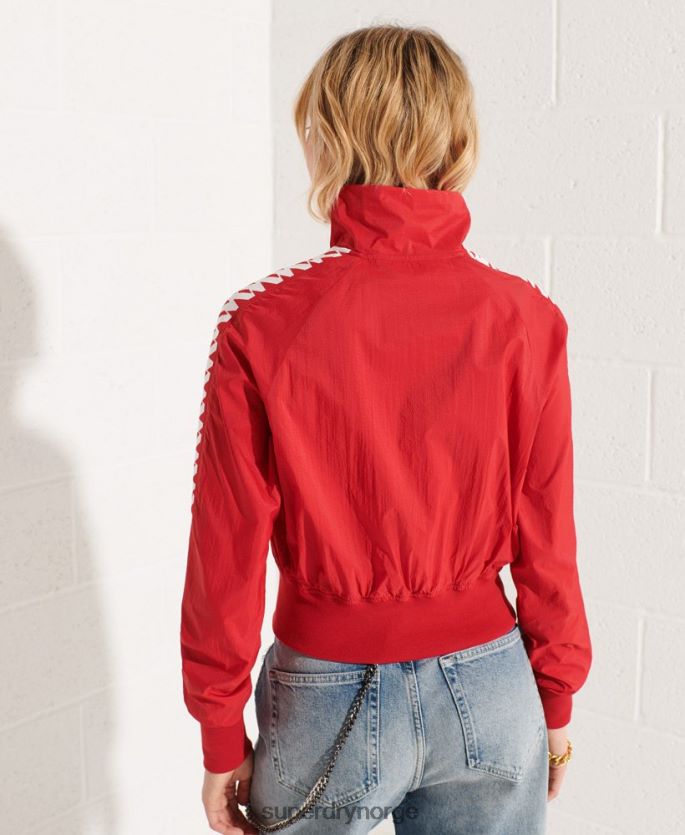 Superdry rød klær 86P46D5670 code energy sd-windrunner jakke kvinner