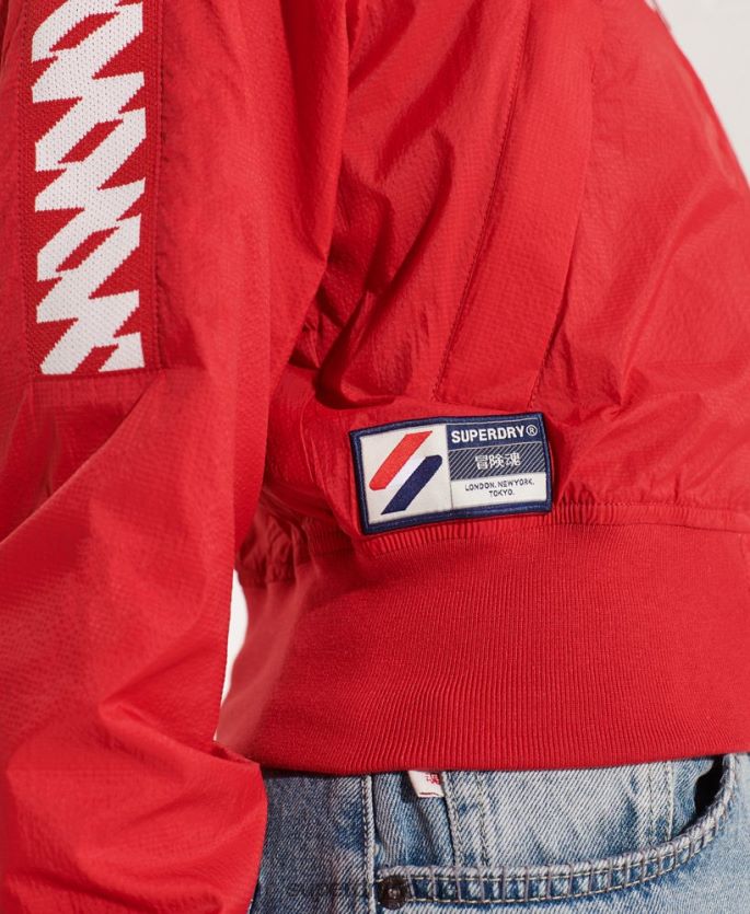 Superdry rød klær 86P46D5670 code energy sd-windrunner jakke kvinner