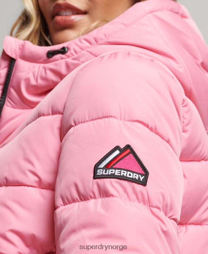 Superdry rosa klær 86P46D5428 spirit sports puffer kvinner