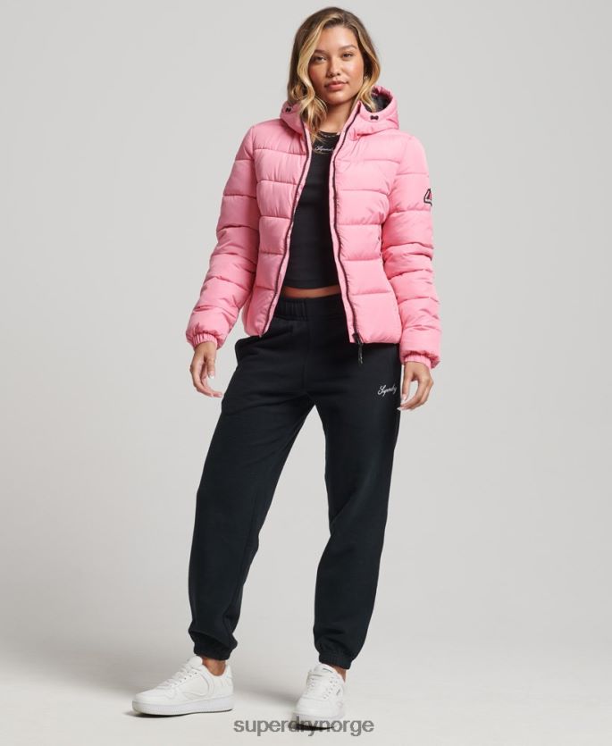 Superdry rosa klær 86P46D5428 spirit sports puffer kvinner