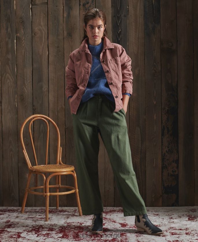 Superdry rosa klær 86P46D5678 begrenset opplag dry artist jakke kvinner