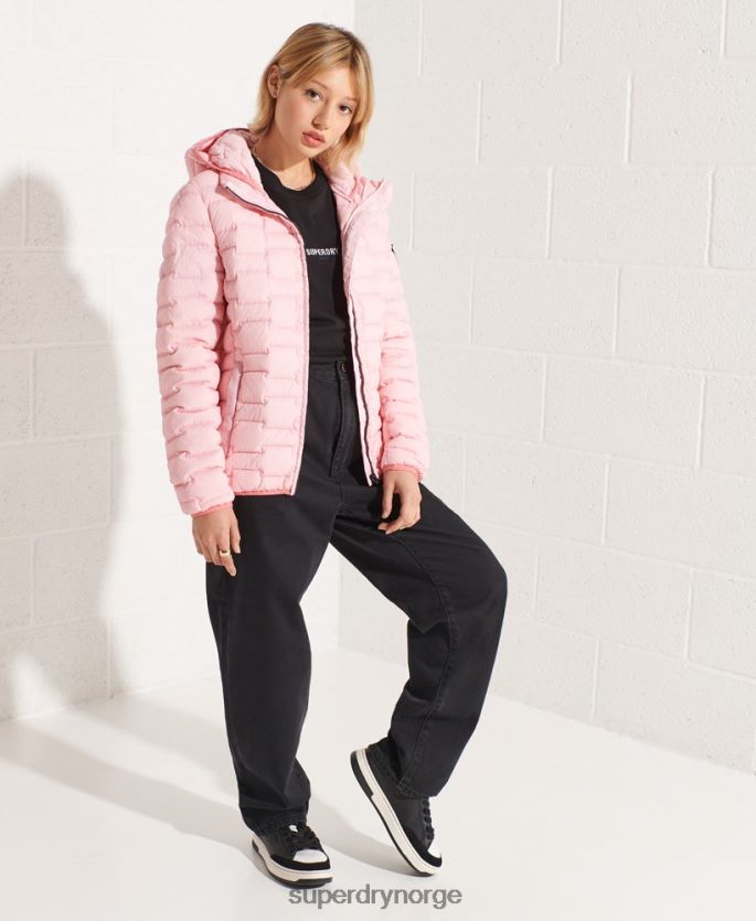 Superdry rosa klær 86P46D5694 ekspedisjon dun sd-windbreaker jakke kvinner