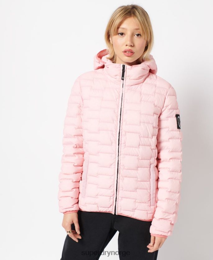Superdry rosa klær 86P46D5694 ekspedisjon dun sd-windbreaker jakke kvinner