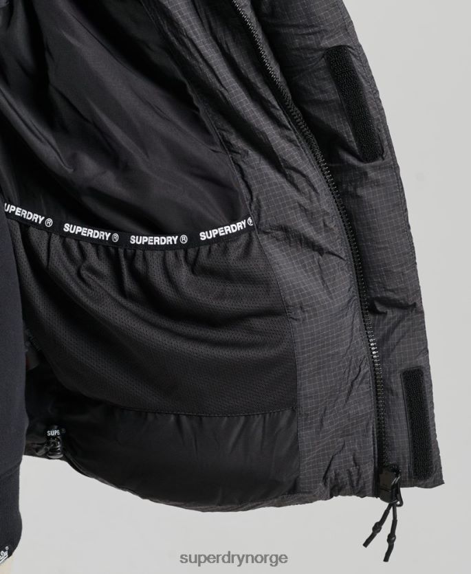 Superdry svart klær 86P46D3581 touchline kort polstret gilet kvinner