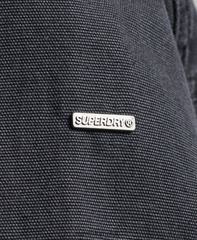Superdry svart klær 86P46D3733 indie club canvas jakke kvinner