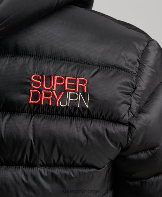 Superdry svart klær 86P46D3787 lett, beskåret sportsjakke kvinner