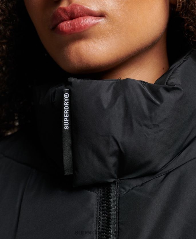 Superdry svart klær 86P46D3800 sportsjakke uten hette kvinner