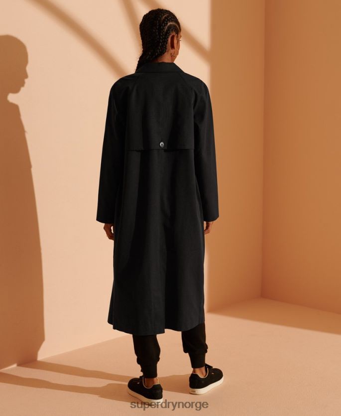 Superdry svart klær 86P46D3849 begrenset opplag klassisk mac kvinner