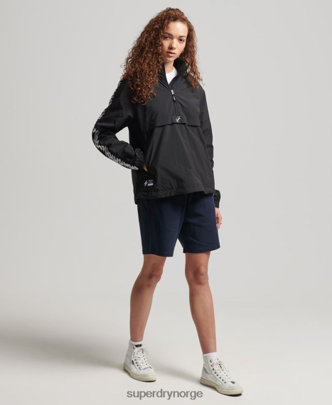 Superdry svart klær 86P46D5444 kode viktig grafisk overhead kvinner