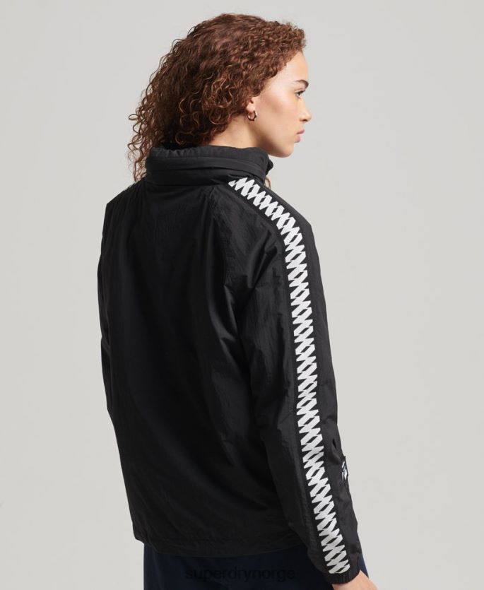 Superdry svart klær 86P46D5444 kode viktig grafisk overhead kvinner