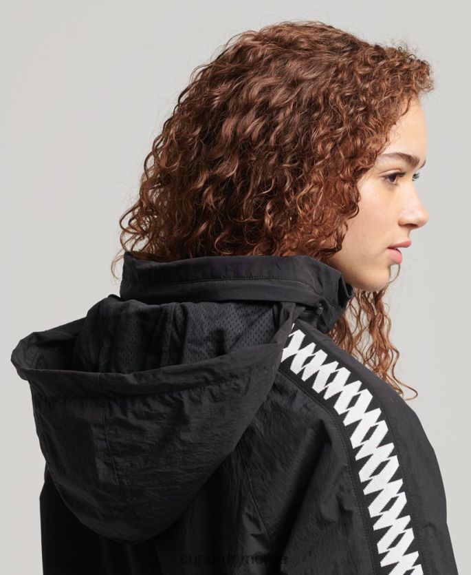 Superdry svart klær 86P46D5444 kode viktig grafisk overhead kvinner