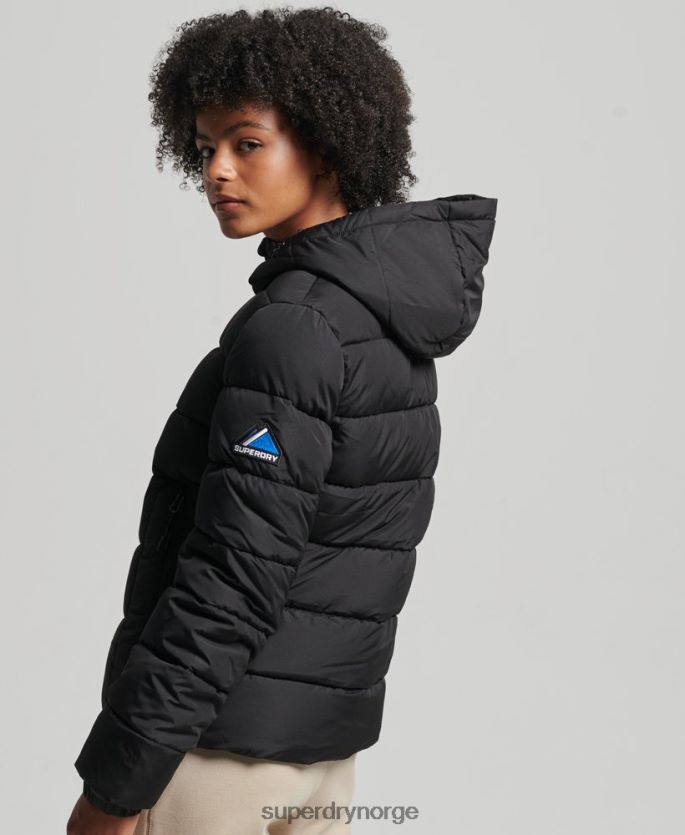 Superdry svart klær 86P46D5450 spirit sports puffer kvinner